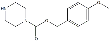 4-methoxybenzyl 1-piperazinecarboxylate Structure