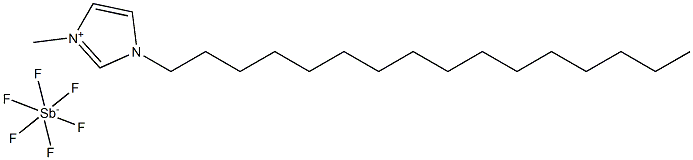 1-Hexadecyl-3-MethylImidazolium hexaFluoroAntimonate 구조식 이미지
