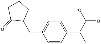 2-[4-(2-Oxocyclopentan-1-ylmethyl)phenyl]propionate Structure