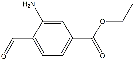 Ethyl 2-amino-4-benzaldehydecarboxylate 구조식 이미지