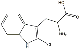 2-chloro-DL-tryptophan Structure