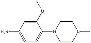 3-methoxy-4-(4-methyl-1-piperazinyl)-aniline Structure