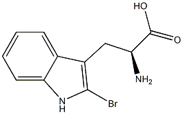 2-bromo-L-tryptophan Structure