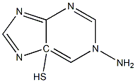 1-amino-5-mercaptopurine 구조식 이미지