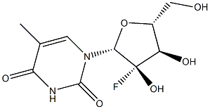 5-methyl-2'-fluorouridine Structure