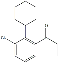 Propionylcyclohexylchlorobenzene Structure