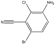 3-amino-6-bromo-2-chlorobenzonitrile 구조식 이미지