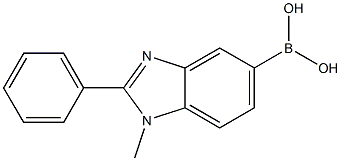 1-methyl-2-phenyl-1H-benzo[d]imidazol-5-ylboronic acid 구조식 이미지