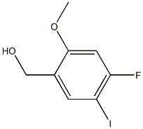 (4-Fluoro-5-iodo-2-methoxy-phenyl)-methanol Structure
