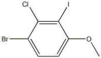 1-Bromo-2-chloro-3-iodo-4-methoxy-benzene 구조식 이미지