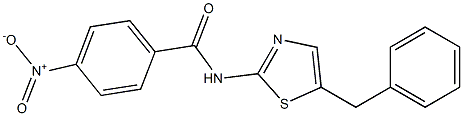 N-(5-BENZYL-1,3-THIAZOL-2-YL)-4-NITROBENZAMIDE 구조식 이미지