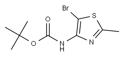 4-(Boc-amino)-5-bromo-2-methylthiazole 구조식 이미지