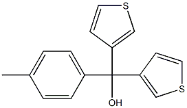 p-methyl-alpha,alpha-di(3-thienyl)benzyl alcohol Structure