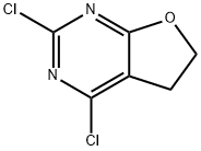 2,4-dichloro-5,6-dihydrofuro[2,3-d]pyrimidine 구조식 이미지