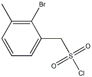 (2-bromo-3-methylphenyl)methanesulfonyl chloride Structure