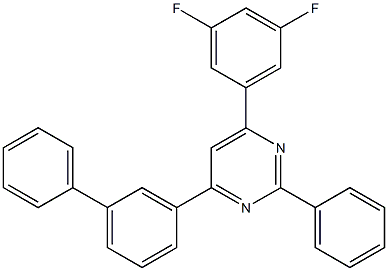 4-([1,1'-biphenyl]-3-yl)-6-(3,5-difluorophenyl)-2-phenylpyrimidine Structure