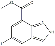 5-Iodo-2H-indazole-7-carboxylic acid methyl ester 구조식 이미지