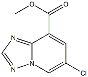 6-Chloro-[1,2,4]triazolo[1,5-a]pyridine-8-carboxylic acid methyl ester Structure