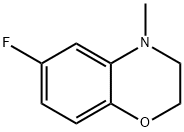 6-Fluoro-4-methyl-2,3-dihydro-1,4-benzoxazine 구조식 이미지
