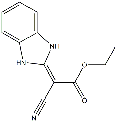 Cyano(1,3-dihydro-2H-benzimidazol-2-ylidene)-acetic Acid Ethyl Ester Structure