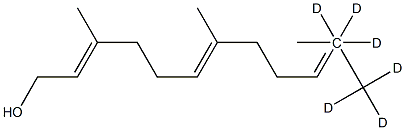 (E,E)-Farnesol 11,11,11,12,12,12-d6 Structure