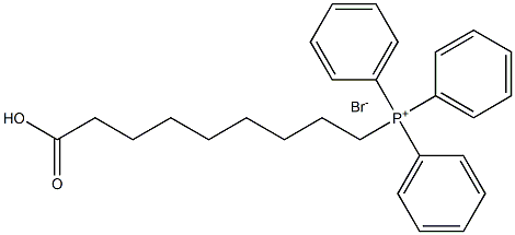 (8-Carboxyoctyl)triphenylphosphonium Bromide Structure
