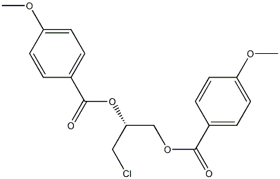 (R)-3-Chloropropane-1,2-diyl Bis(4-methoxybenzoate) 구조식 이미지