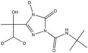 N-tert-Butyl-3-(2-hydroxypropan-2-yl)-5-oxo-4,5-dihydro-1H-1,2,4-triazole-1-carboxamide-d3 Structure