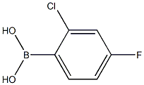 2-CHLORO-4-FLUORO PHENYL BORONIC ACID Structure