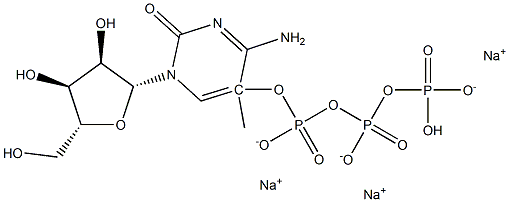 5-Methylcytidine 5-Triphosphate Trisodium Salt 구조식 이미지