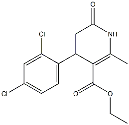 Ethyl 4-(2,4-dichlorophenyl)-2-methyl-6-oxo-1,4,5,6-tetrahydropyridine-3-carboxylate Structure