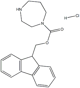 (9H-Fluoren-9-yl)methyl 1,4-diazepane-1-carboxylate hydrochloride Structure