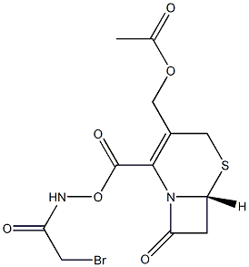 Bromoacetamido cephalosporanic acid 구조식 이미지