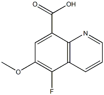 5-fluoro-6-methoxyquinoline-8-carboxylic acid Structure