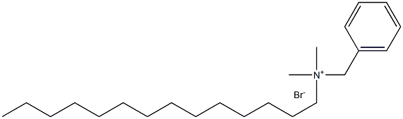 Tetradecyldimethylbenzylammonium bromide 구조식 이미지