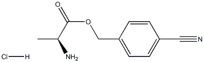 (S)-4-cyanobenzyl 2-aminopropanoate hydrochloride Structure