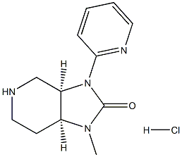 (3aR,7aS)-1-methyl-3-(pyridin-2-yl)hexahydro-1H-imidazo[4,5-c]pyridin-2(3H)-one hydrochloride 구조식 이미지