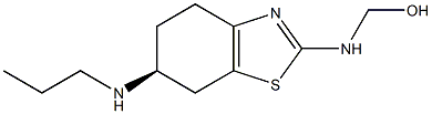 (S)-((6-(propylamino)-4,5,6,7-tetrahydrobenzo[d]thiazol-2-yl)amino)methanol 구조식 이미지