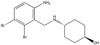 (trans)-4-((6-amino-2,3-dibromobenzyl)amino)cyclohexanol Structure