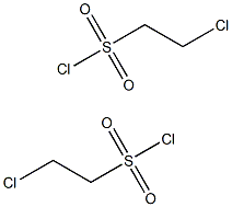 2-CHLOROETHANESULFONYL CHLORIDE 2-Chloroethylsulfonyl chloride 구조식 이미지