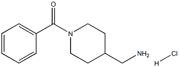 (1-benzoylpiperidin-4-yl)methanamine hydrochloride 구조식 이미지