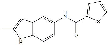 N-(2-METHYL-(1H)-INDOL-5-YL)THIOPHENE-2-CARBOXAMIDE 구조식 이미지