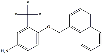 4-(1-NAPHTHYLMETHOXY)-3-(TRIFLUOROMETHYL)ANILINE 구조식 이미지