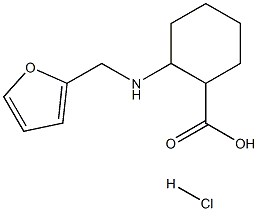 2-[(FURAN-2-YLMETHYL)-AMINO]-CYCLOHEXANECARBOXYLIC ACID HYDROCHLORIDE Structure