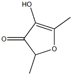 4-Hydroxy-2,5-dimethyl-3(2H)furanone 구조식 이미지