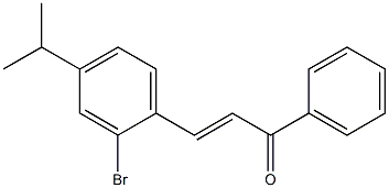 4Isopropyl-2-BromoChalcone 구조식 이미지