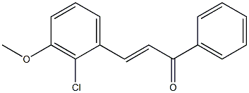 2-Chloro-3MethoxyChalcone Structure