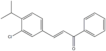 4Isopropyl-3-ChloroChalcone 구조식 이미지