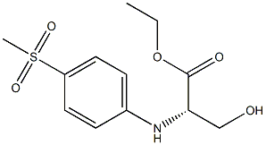 D-4-Methylsulfonylphenyl serine ethyl ester 구조식 이미지