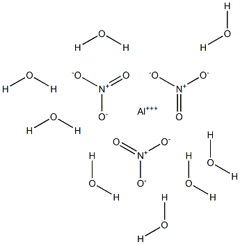 Aluminum nitrate octahydrate 구조식 이미지